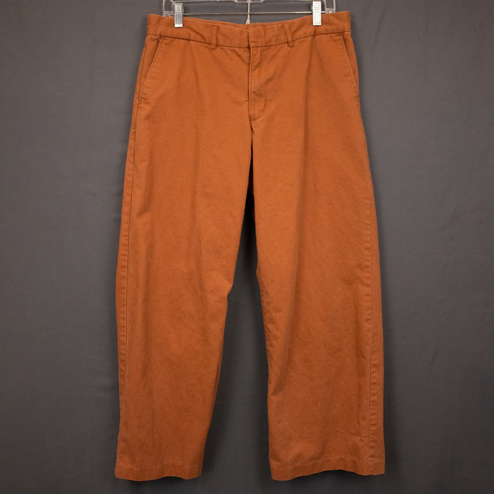 Levi's burnt orange twill baggy trousers-30